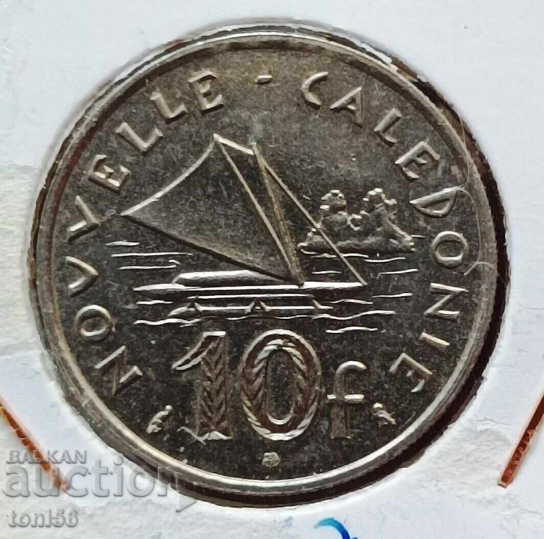 New Caledonia 10 Francs 1967