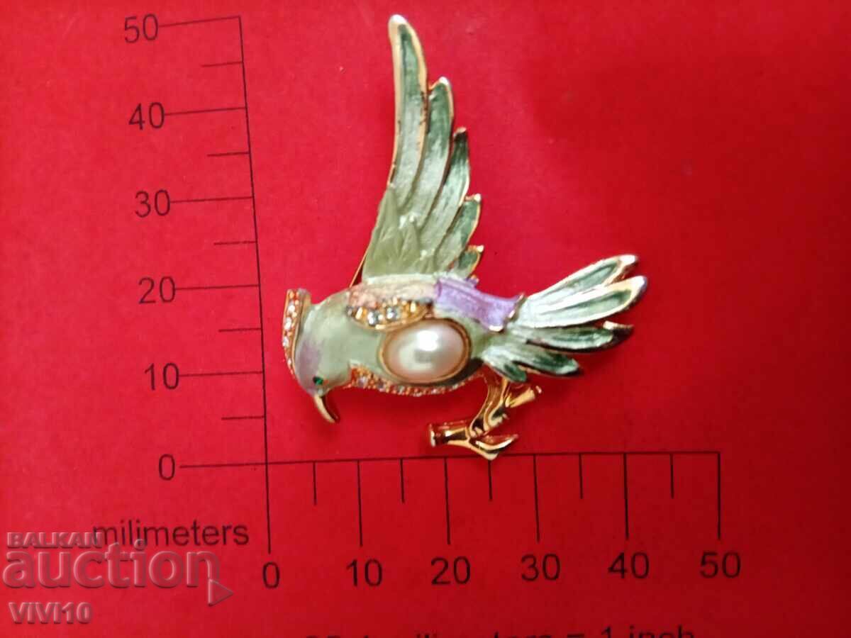 Antique Enamel Brooch