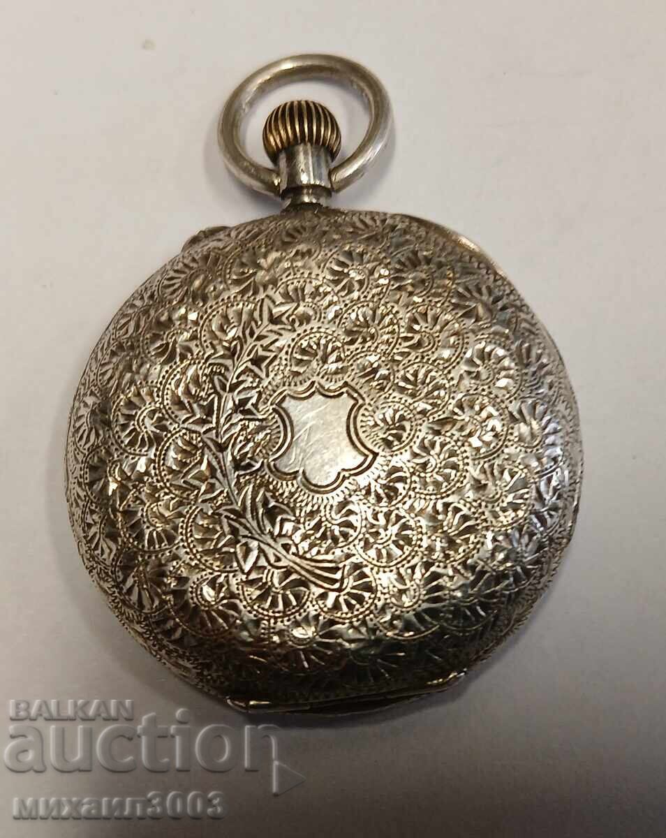 Аукцион СТАРИНЕН ДАМСКИ СРЕБЪРЕН ДЖОБЕН ЧАСОВНИК 19ти век Аукцион СТАРИНЕН ДАМСКИ СРЕБЪРЕН ДЖОБЕН ЧАСОВНИК 19ти век