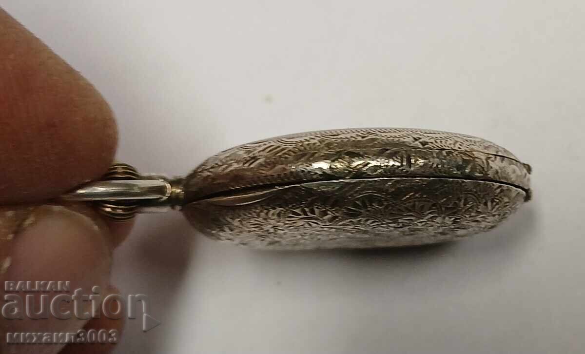 СТАРИНЕН ДАМСКИ СРЕБЪРЕН ДЖОБЕН ЧАСОВНИК 19ти век - 7 СТАРИНЕН ДАМСКИ СРЕБЪРЕН ДЖОБЕН ЧАСОВНИК 19ти век - 7