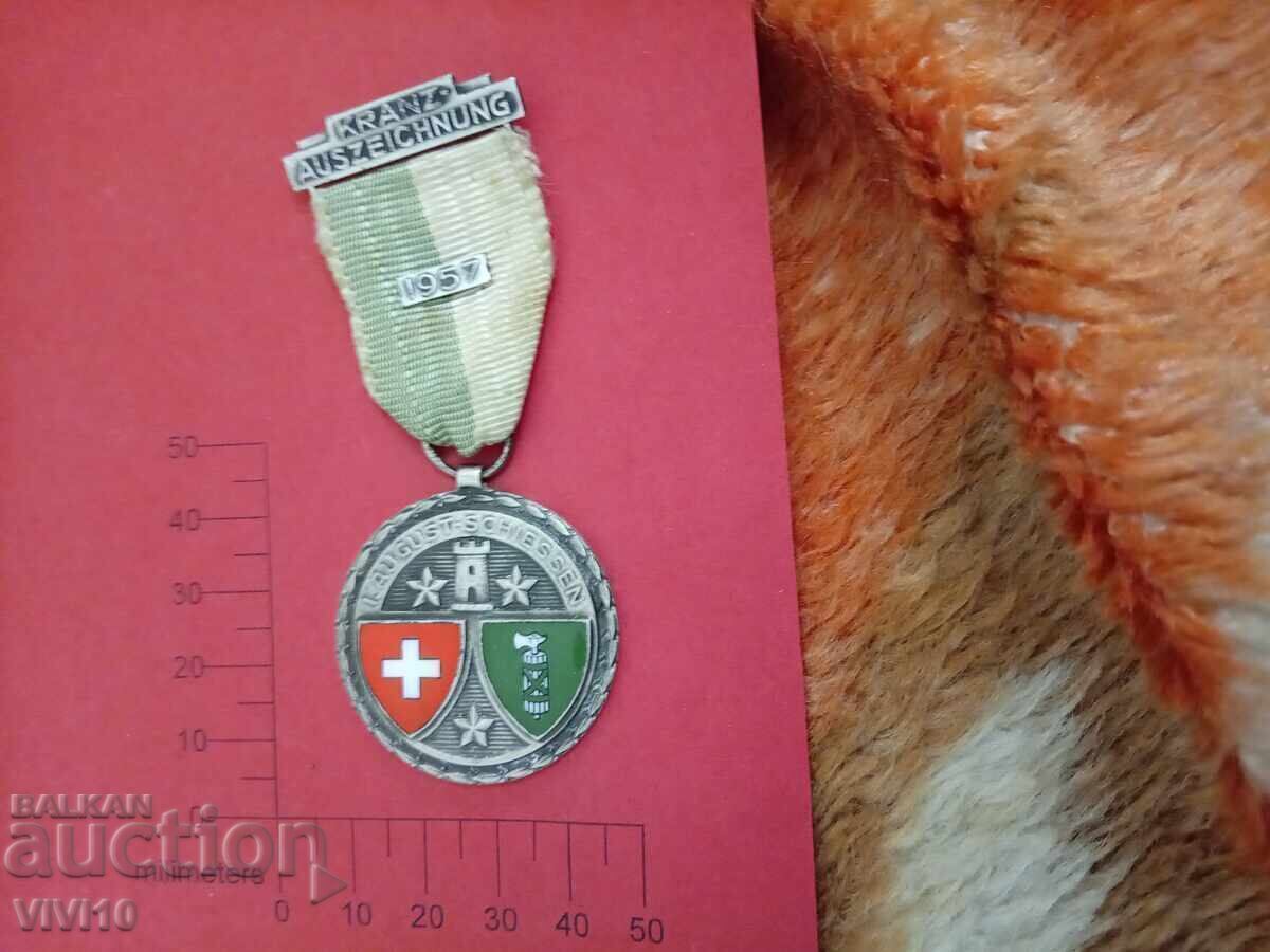 Antique Medal Switzerland 1957