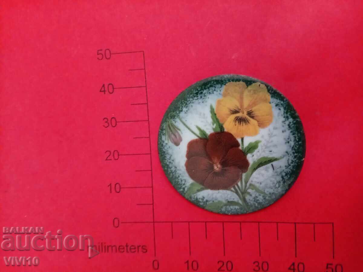 Antique Enamel Brooch