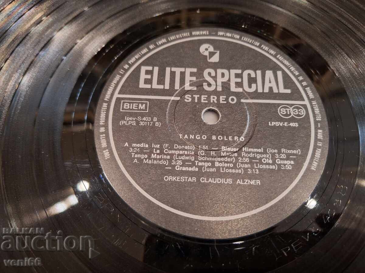 Auction  Gramophone record - Tango Bolero
