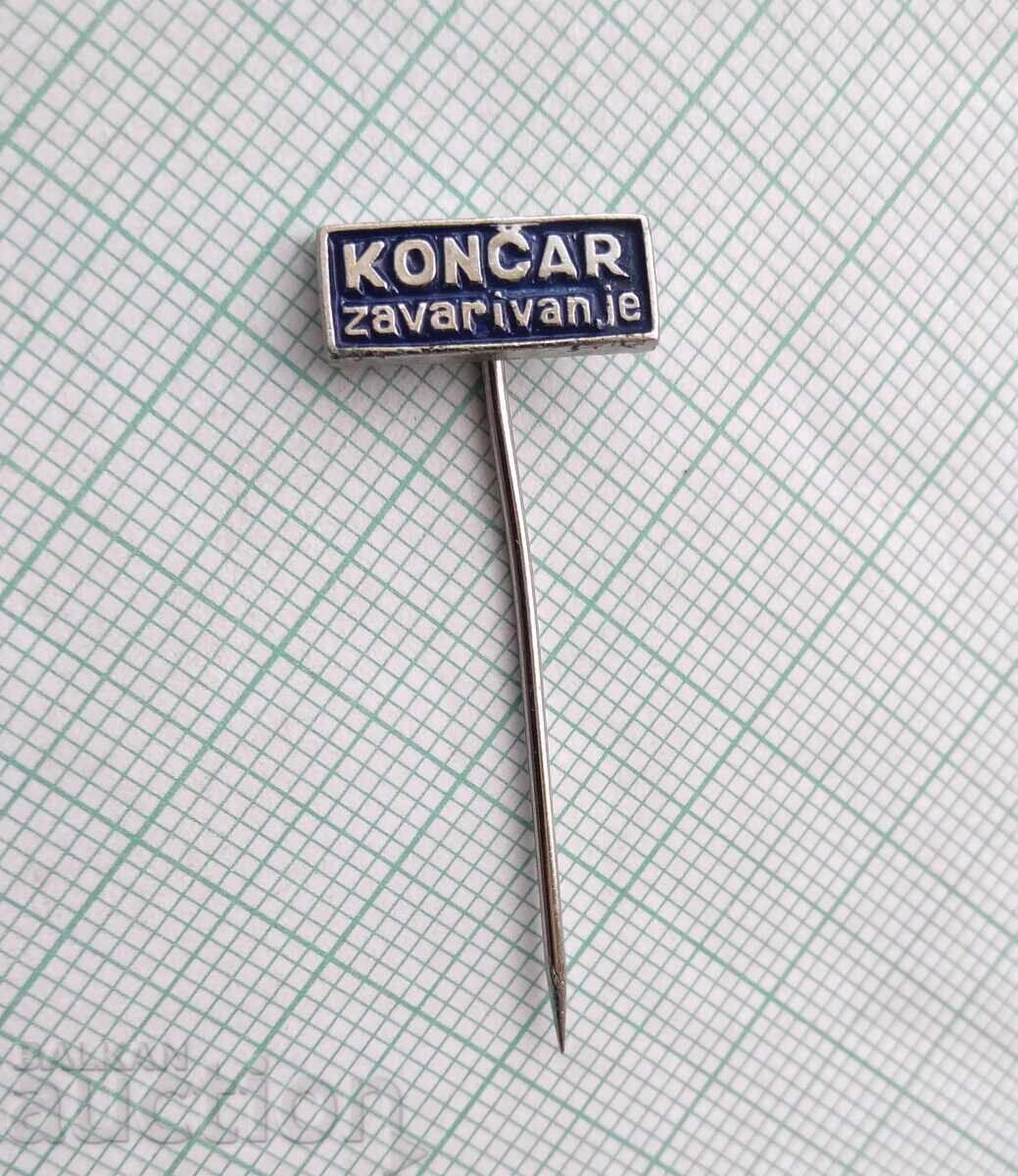 18943 Badges - Welding machines Končar - Croatia with price 0.50 BGN | € 0.26