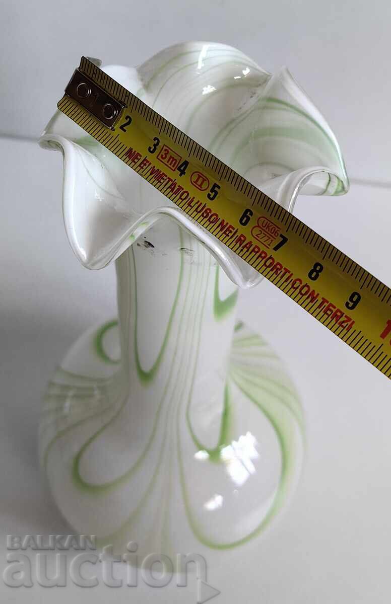 СТАРА ВАЗА КРАСИВИ ФОРМИ ДУХАНО СТЪКЛО ЗДРАВА - 5