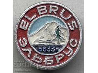 40804 URSS insignă turistică vârful Elbrus cel mai înalt vârf