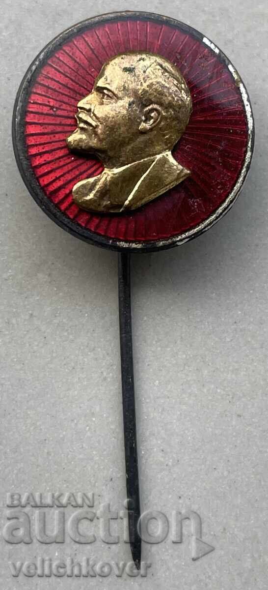 40808 Bulgaria badge with the image of V.I. Lenin enamel 60s