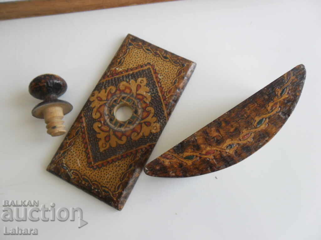 Beautiful wooden blotter - 5