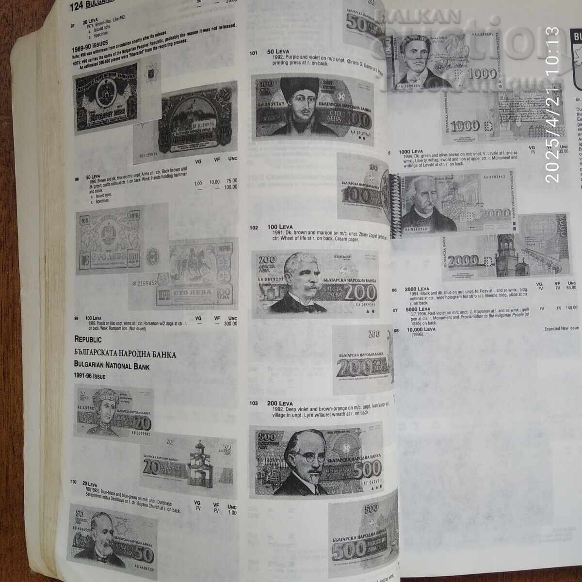 Delivery of Catalog of banknotes from around the world in English Delivery of Catalog of banknotes from around the world in English