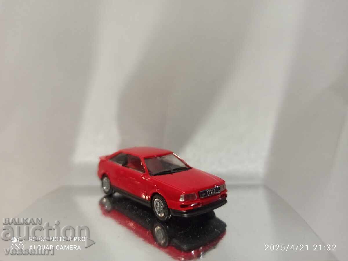 Audi 90 Coupe model car, 1/87 scale, Herpa HO, from the nineties