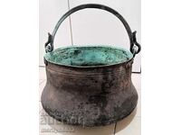 Harania veche, vas de cupru, ceaun mare, cupru, praf