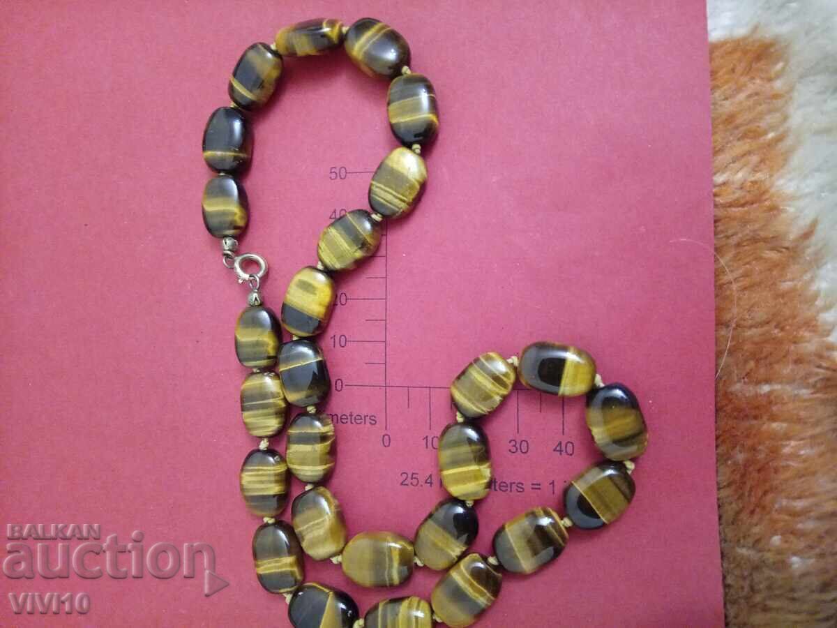 Старинно колие, тигрово око с цена € 35.00 | 68.45 лв.