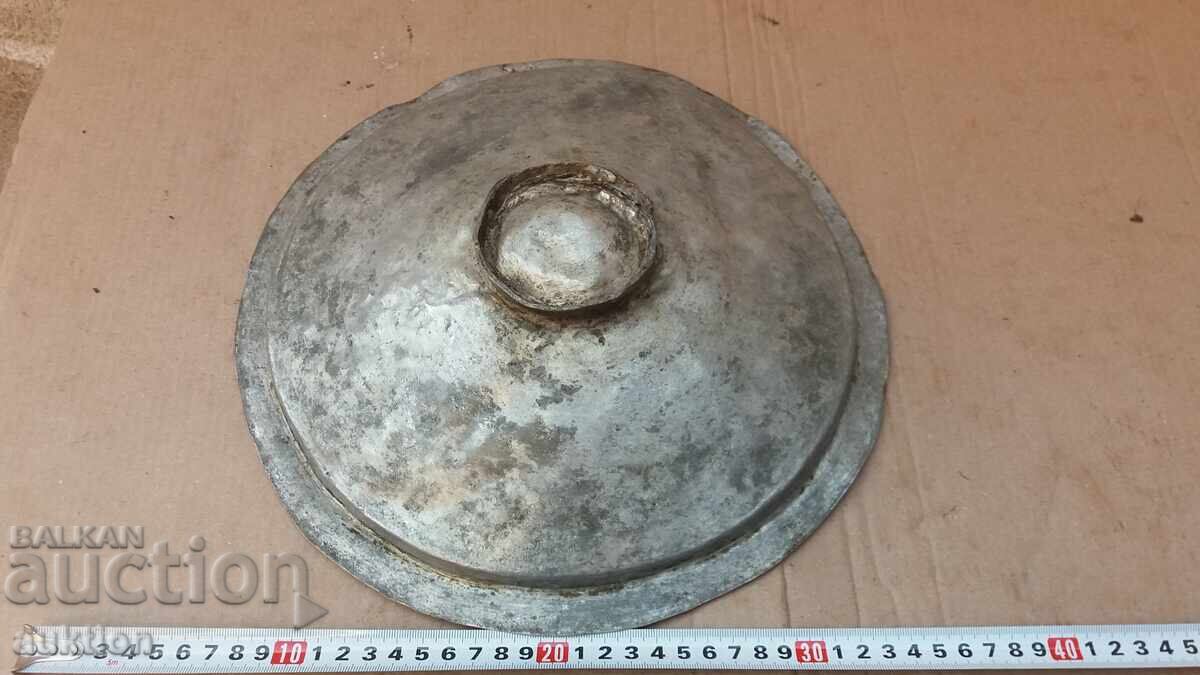 Σφυρήλατο χάλκινο αναγεννησιακό κύπελλο, πιάτο, σαχνί - 5