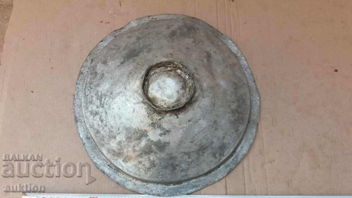 Σφυρήλατο χάλκινο αναγεννησιακό κύπελλο, πιάτο, σαχνί - 6