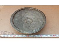 Σφυρήλατο χάλκινο αναγεννησιακό κύπελλο, πιάτο, σαχνί