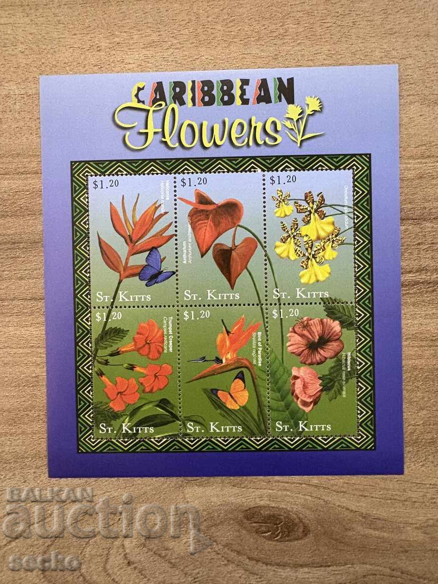 Σεντ Κιτς - Χλωρίδα και Πανίδα της Καραϊβικής (2001) MNH