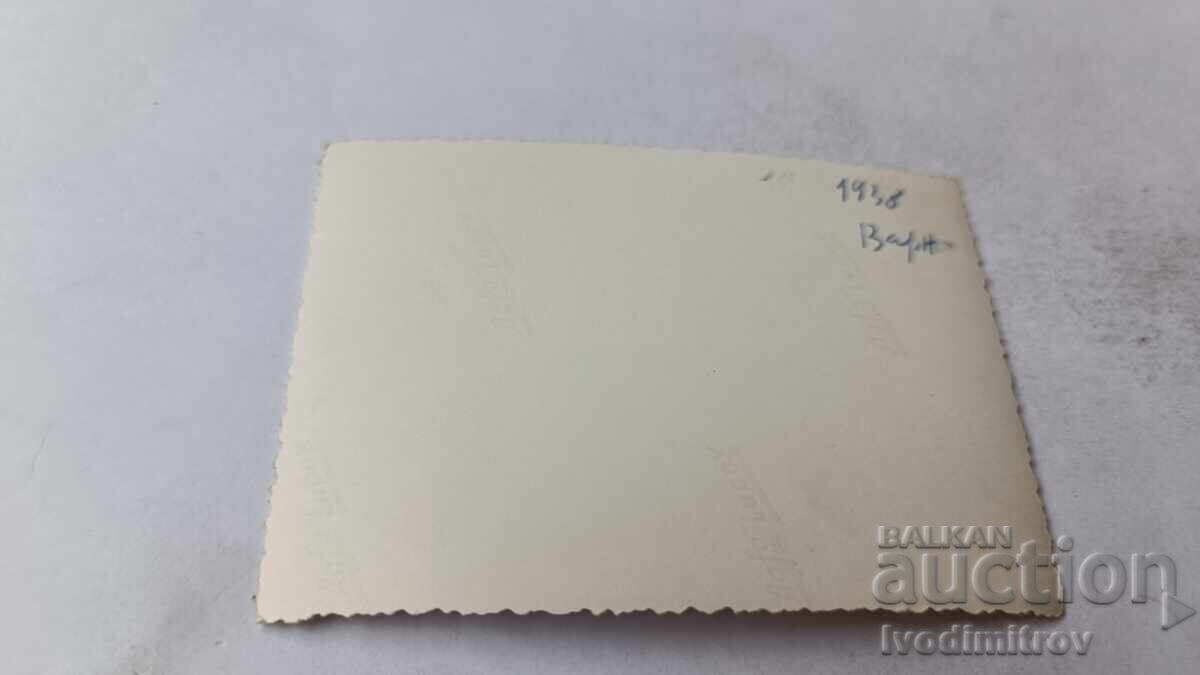 Photo Varna Two men and three women on the seashore 1938 with price 1.65 BGN | € 0.84