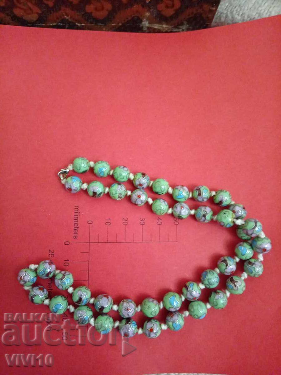 Antique enamel cloisonné necklace Antique enamel cloisonné necklace