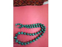 Antique necklace, natural stones, jade