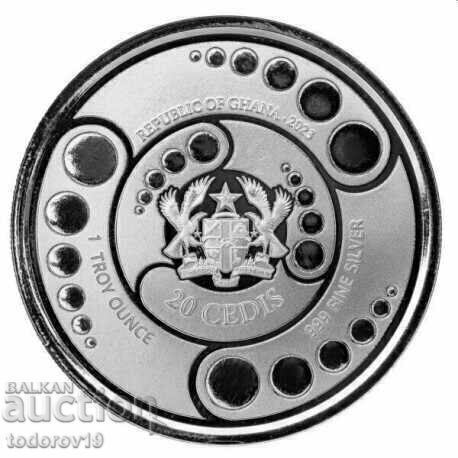 1 oz Сребро Извънземно 2023 ГАНА с цена 155.99 лв. | € 79.76 1 oz Сребро Извънземно 2023 ГАНА с цена 155.99 лв. | € 79.76