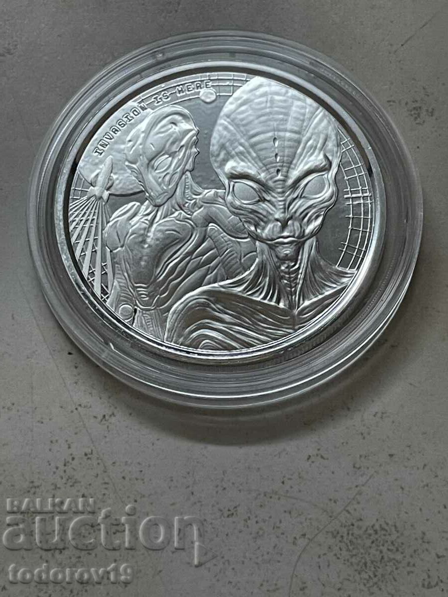 Аукцион 1 oz Сребро Извънземно 2023 ГАНА Аукцион 1 oz Сребро Извънземно 2023 ГАНА