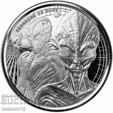 1 oz Сребро Извънземно 2023 ГАНА 1 oz Сребро Извънземно 2023 ГАНА