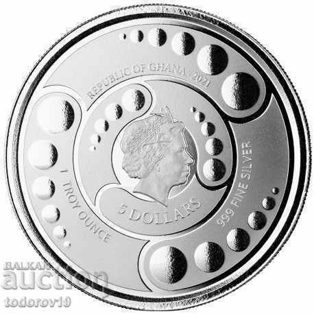 1 oz Silver Alien 2021 GHANA with price 155.99 BGN | € 79.76 1 oz Silver Alien 2021 GHANA with price 155.99 BGN | € 79.76