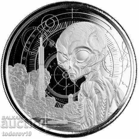 1 oz Silver Alien 2021 GHANA 1 oz Silver Alien 2021 GHANA