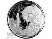 1 oz Silver Alien 2021 GHANA