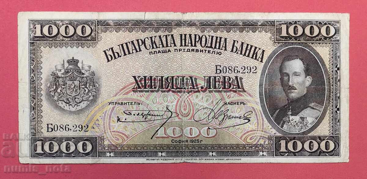 1000 BGN 1925 an Bulgaria 1000 BGN 1925 an Bulgaria