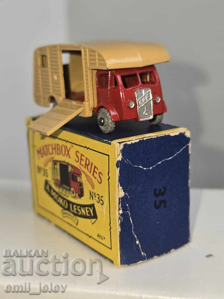 Δημοπρασία Matchbox Lesney No.35A Horse Box 1957 - σε αυθεντικό κουτί Δημοπρασία Matchbox Lesney No.35A Horse Box 1957 - σε αυθεντικό κουτί