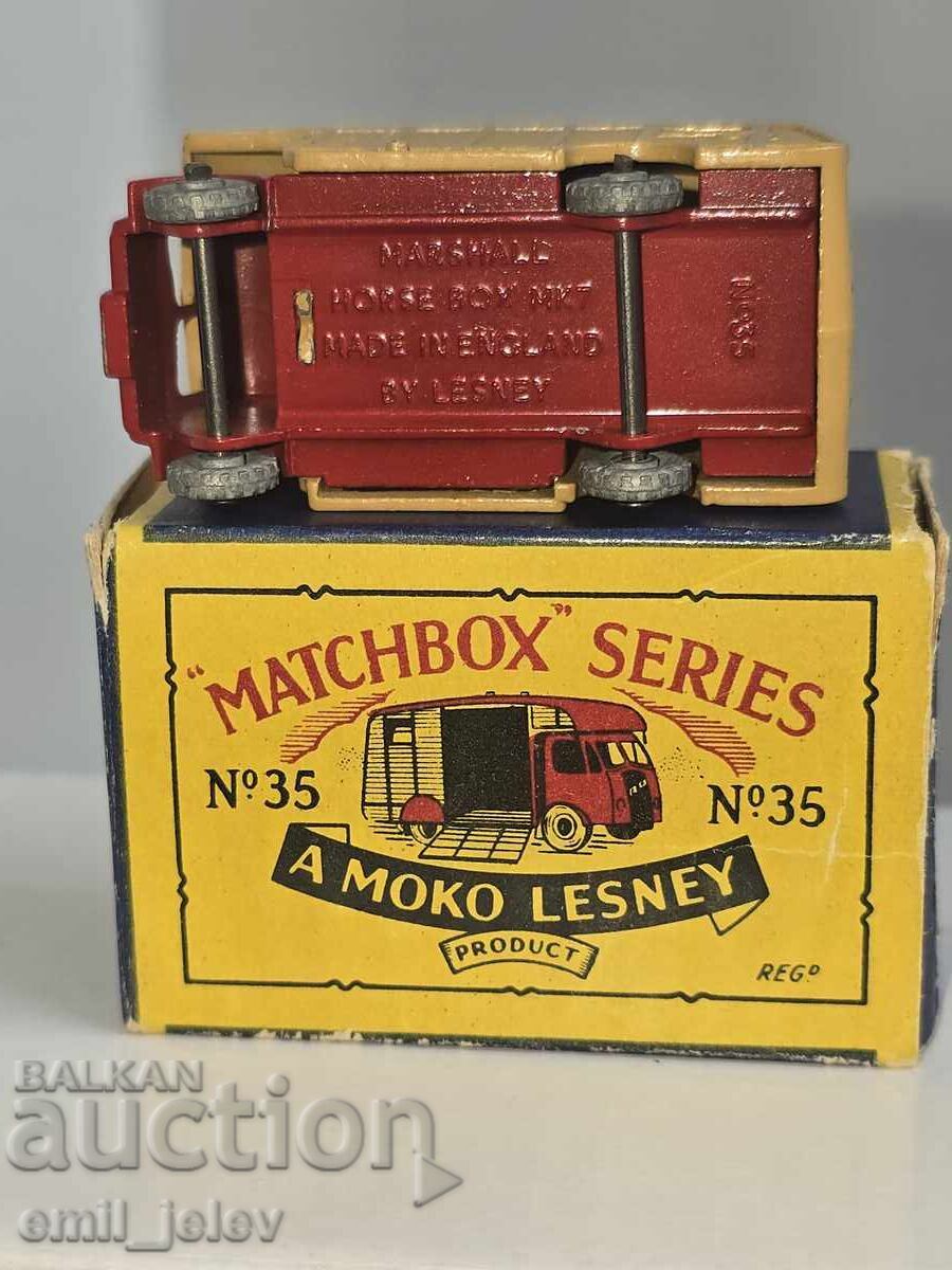 Matchbox Lesney No.35A Horse Box 1957 - σε αυθεντικό κουτί - 5 Matchbox Lesney No.35A Horse Box 1957 - σε αυθεντικό κουτί - 5
