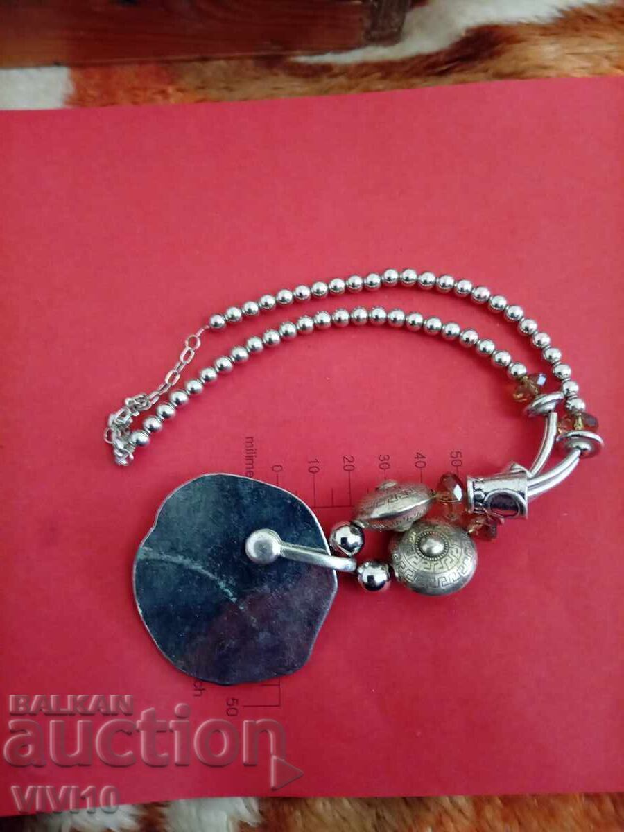 Antique necklace with enamel and mother-of-pearl with price € 25.56 | 49.99 BGN