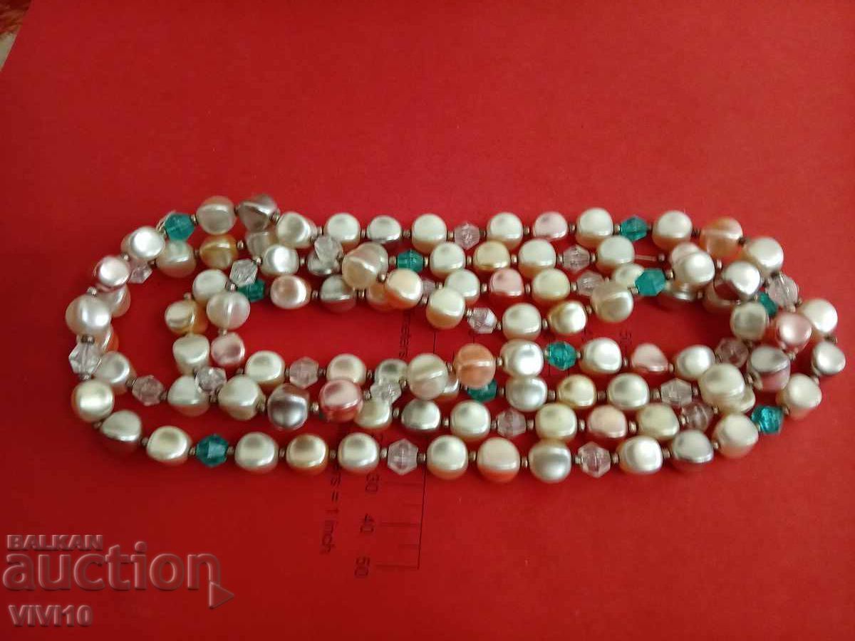 Αρχαίο κολιέ από μαργαριτάρι με τιμή 60.00 BGN | € 30.68