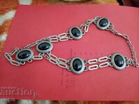 Antique necklace with natural stones