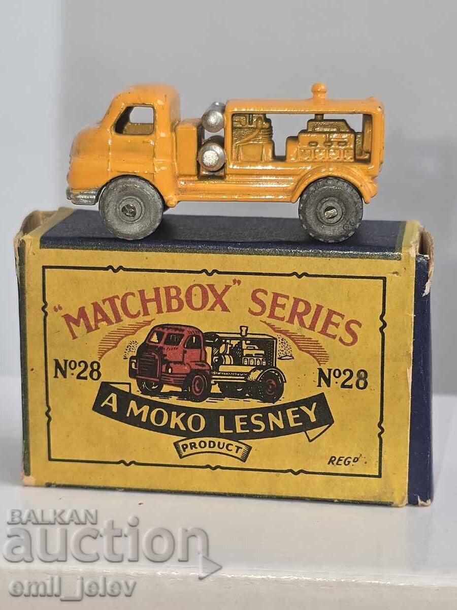Matchbox Lesney No28A Bedford Compressor Truck 1956 г. орг.к Matchbox Lesney No28A Bedford Compressor Truck 1956 г. орг.к