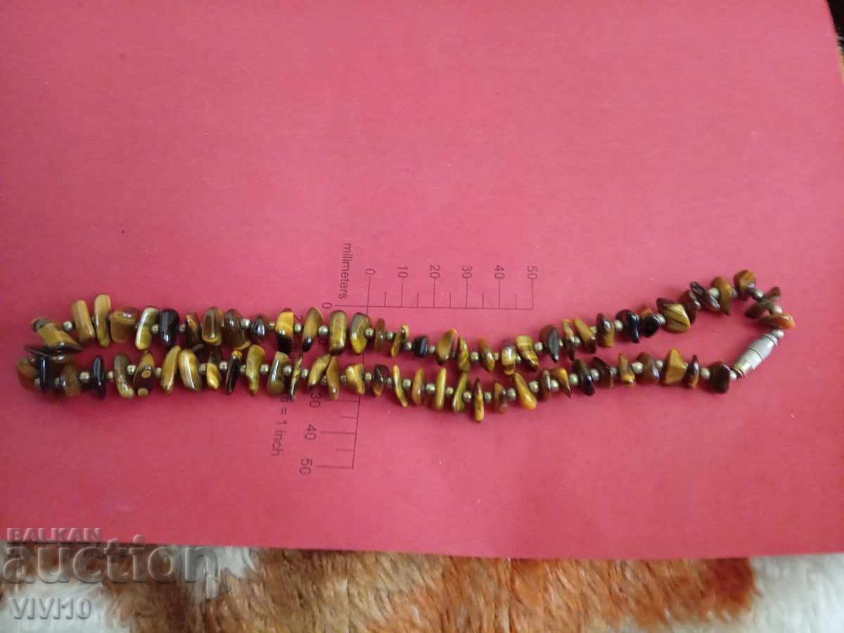 Antique necklace with natural stones