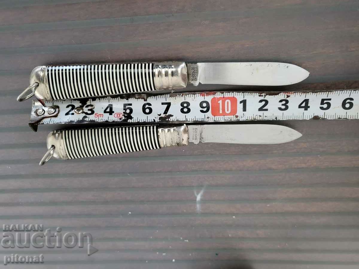 Аукцион Лот антикварни сгъваеми ножове MIKOV