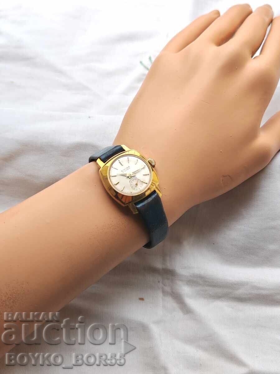 Swiss Ladies' Mechanical Gold-Plated Watch BIFORA 20 mk - 7 Swiss Ladies' Mechanical Gold-Plated Watch BIFORA 20 mk - 7