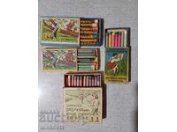 4 κουτιά παστέλ για ζωγραφική 1940 (4 kutii pasteli za risuvane 1940g.)