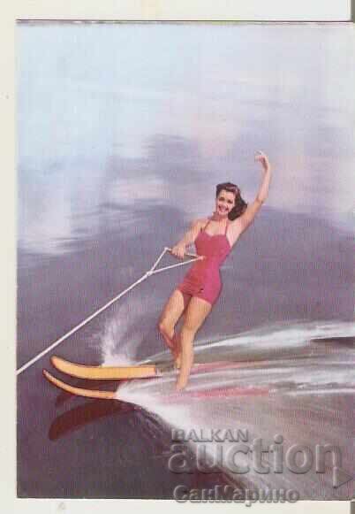Картичка  България  Черно море Водни ски 1*