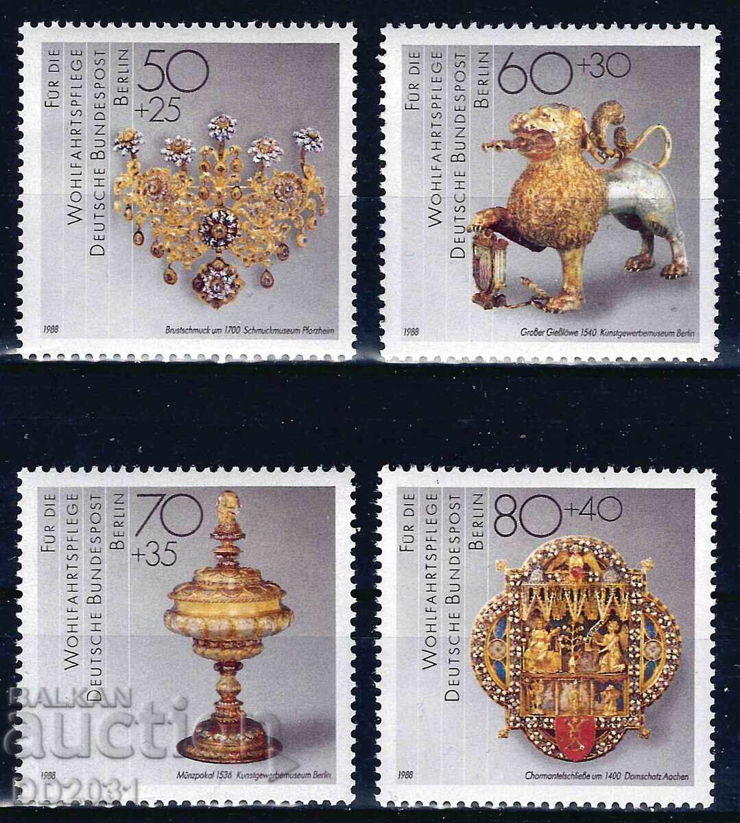 Γερμανία /Δυτικό Βερολίνο/ 1988 - εκθέματα τέχνης MNH