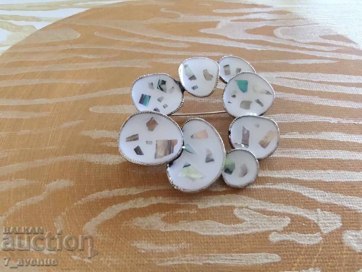 Брошка/медальон - елегантна , стилна, с емайл 23.04.25 - 5