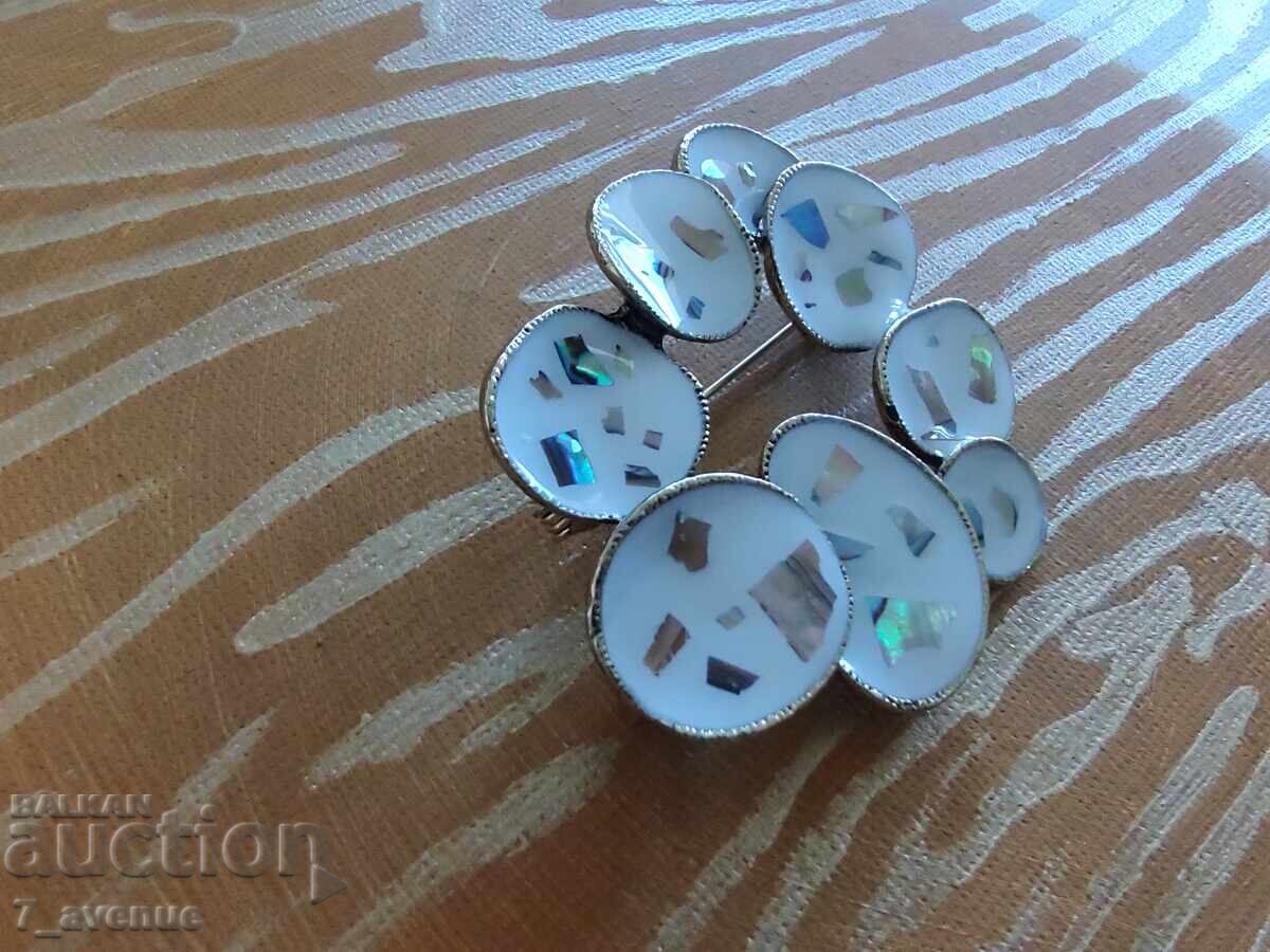 Брошка/медальон - елегантна , стилна, с емайл 23.04.25 - 6