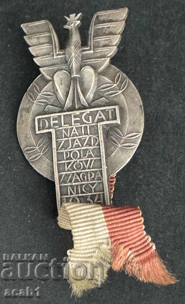Expert badge 2nd Congress of Poles from Abroad 1934
