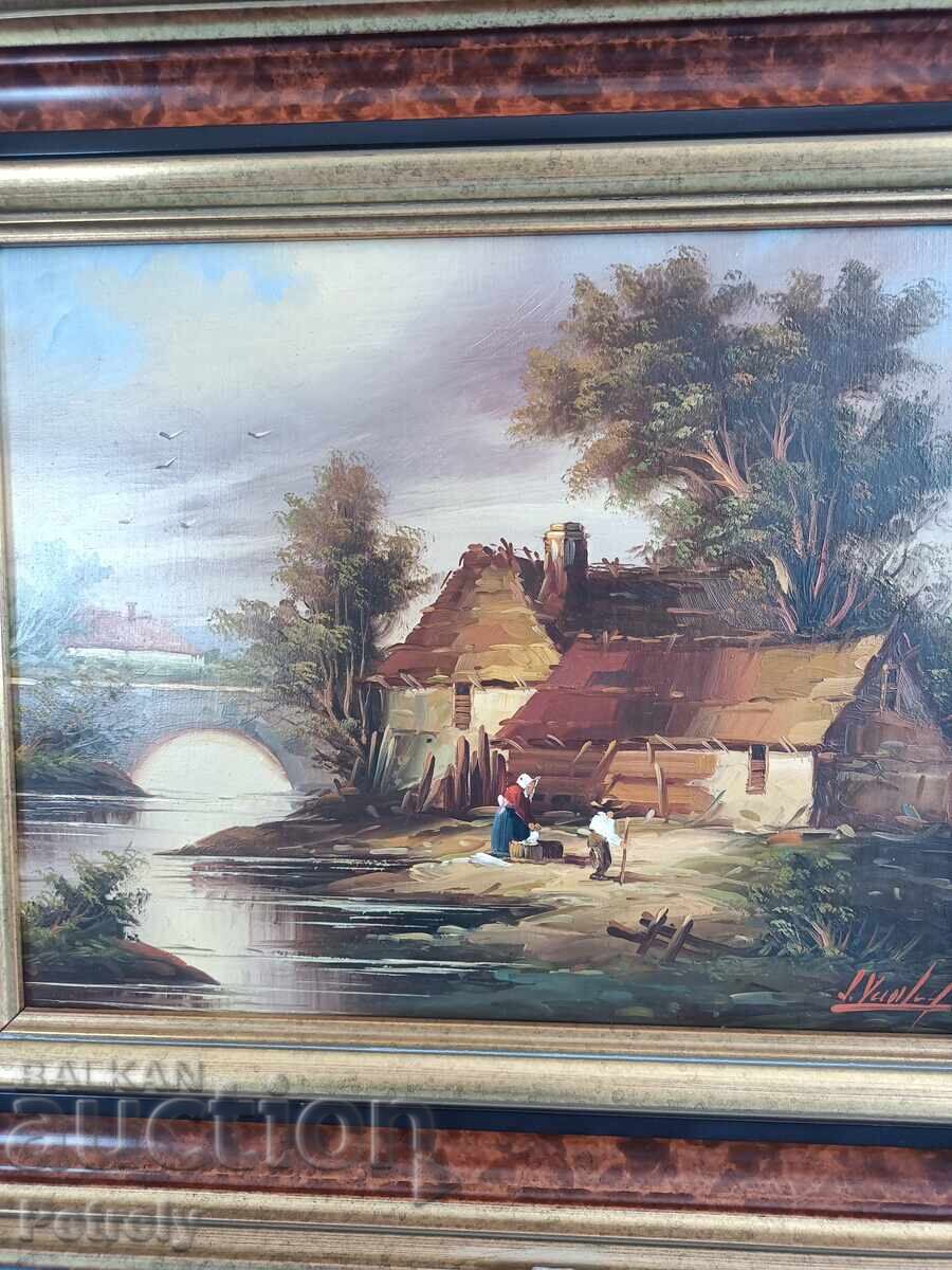 Δημοπρασία Παλιά ελαιογραφία Δημοπρασία Παλιά ελαιογραφία