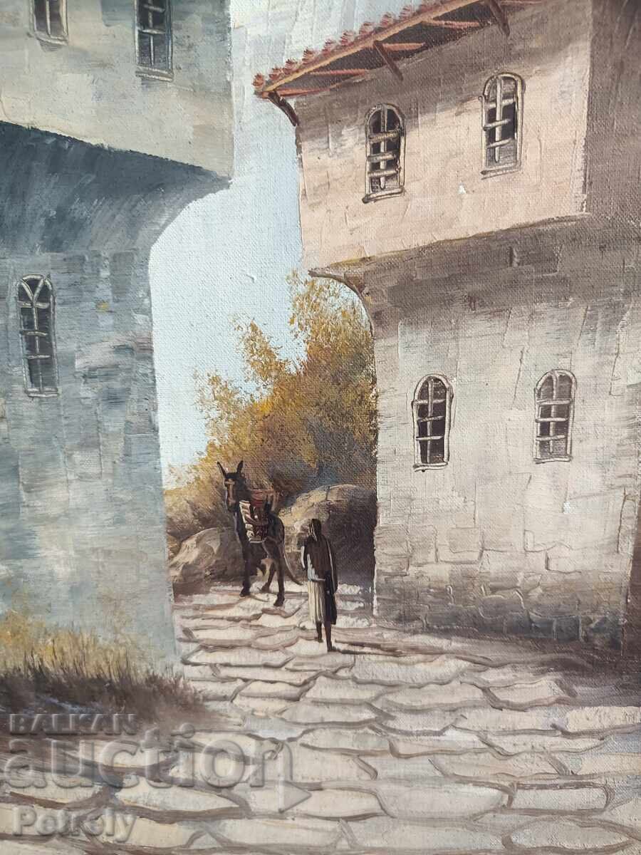 Δημοπρασία Παλιά ελαιογραφία Δημοπρασία Παλιά ελαιογραφία