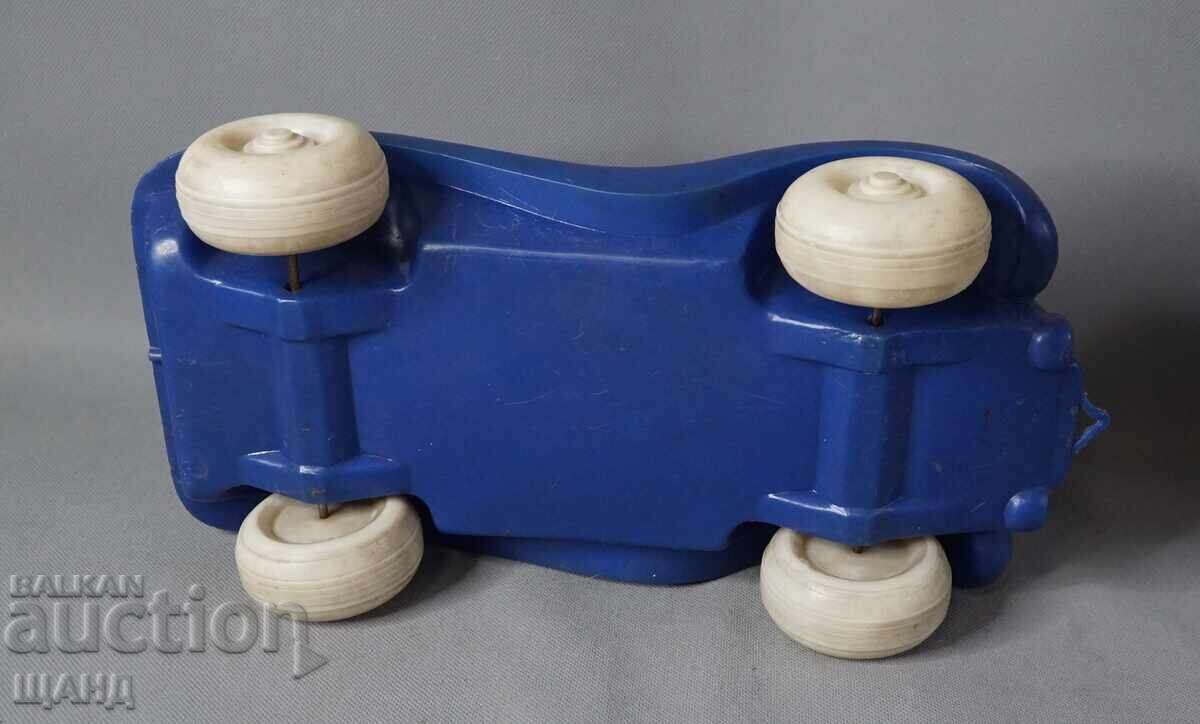 Old Bulgarian plastic toy buggy car with mice - 5