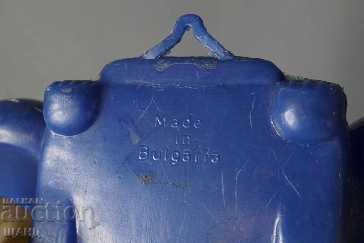 Old Bulgarian plastic toy buggy car with mice - 6