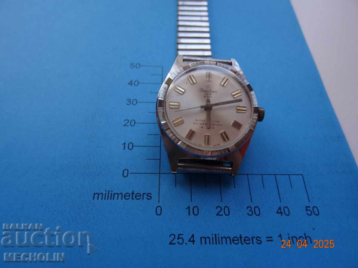 часовник ЧАСТИ  SWISS WATCH BOURBON